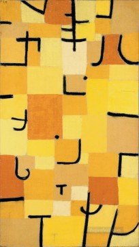 パウル・クレー Painting - 黄色の文字 パウル・クレー